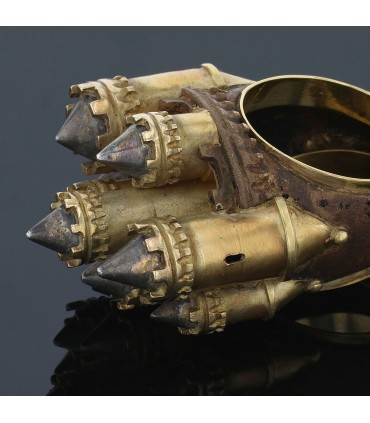 Alessandro Dari gold, bronze and silver ring ring