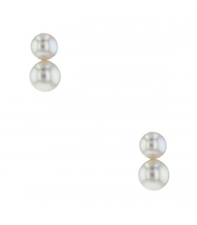 Boucles d’oreilles or, perles de culture