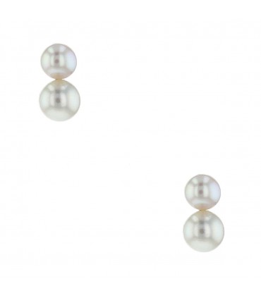 Boucles d’oreilles or, perles de culture