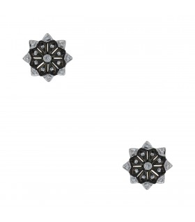 Boucles d’oreilles or, diamants