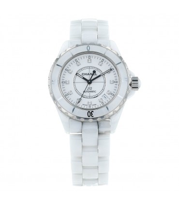 Chanel J12 diamonds, ceramic and stainless steel watch