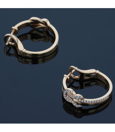 Fred Chance Infinie diamonds and gold earrings