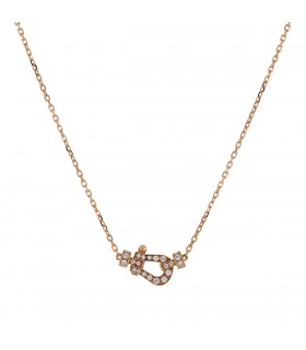Fred Force 10 diamonds and gold necklace