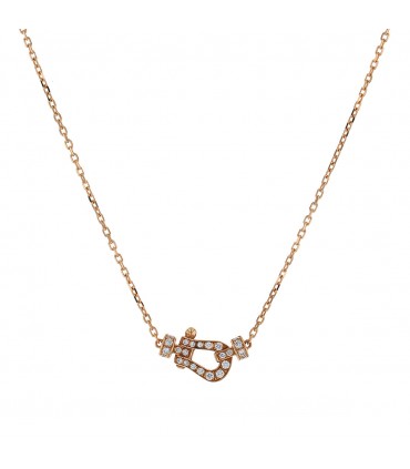 Fred Force 10 diamonds and gold necklace