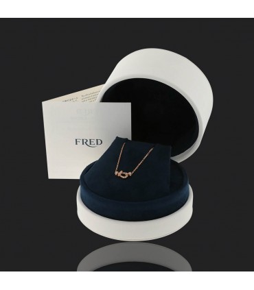 Fred Force 10 diamonds and gold necklace