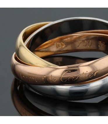 Cartier Trinity three tones gold ring