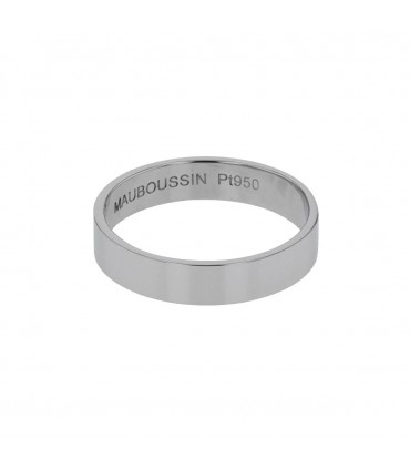 Mauboussin Ruban du Bonheur platinum ring