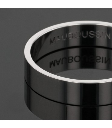 Mauboussin Ruban du Bonheur platinum ring