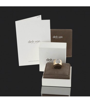 Dinh Van Anthéa diamonds and gold ring