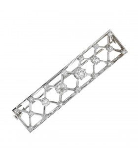 Broche or, diamants