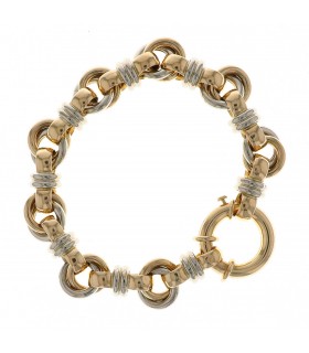 Caplain two tones gold bracelet