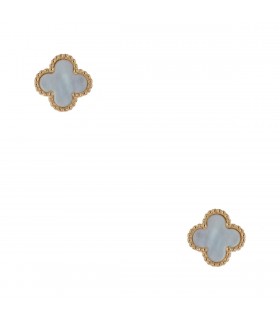 Van Cleef & Arpels Sweet Alhambra mother-of-pearl and gold earrings