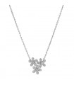 Van Cleef & Arpels Socrate 3 fleurs diamonds and gold necklace