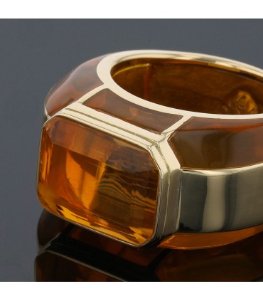 Resin and gold ring