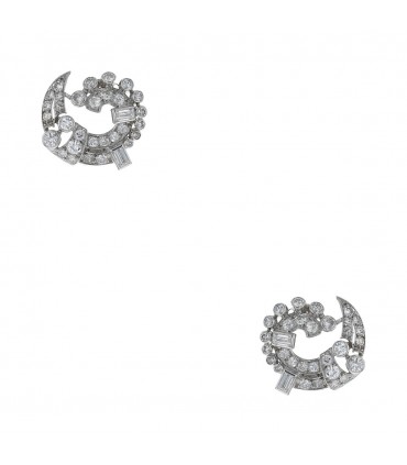 Diamonds and gold earrings