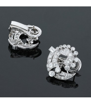 Diamonds and gold earrings
