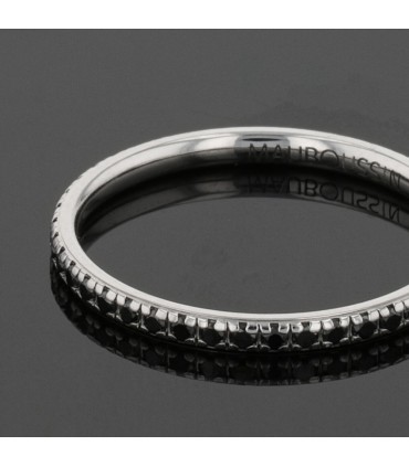 Mauboussin Parce que je l’Aime black diamonds and gold ring