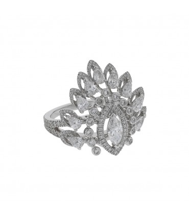 Messika Marquise Desert Bloom diamonds and gold ring