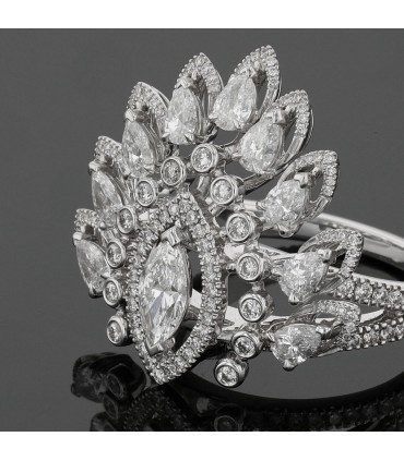 Messika Marquise Desert Bloom diamonds and gold ring
