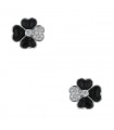 Van Cleef & Arpels Cosmos onyx, diamonds and gold earrings