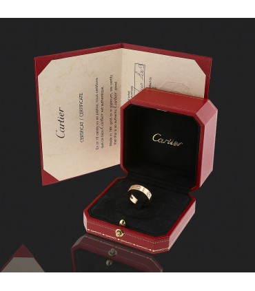 Cartier Love diamonds and gold ring
