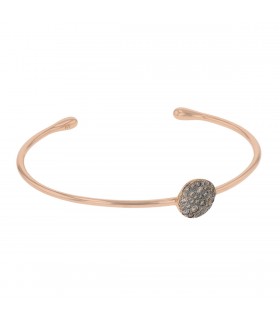 Pomellato Sabbia diamonds and gold bracelet
