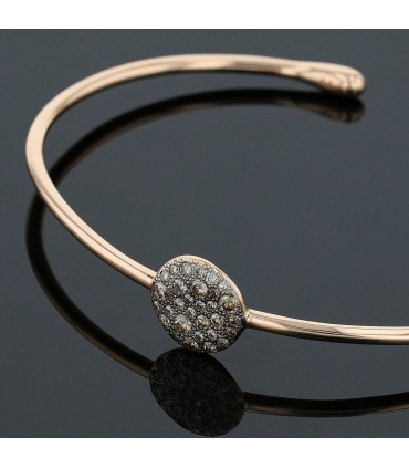 Pomellato Sabbia diamonds and gold bracelet