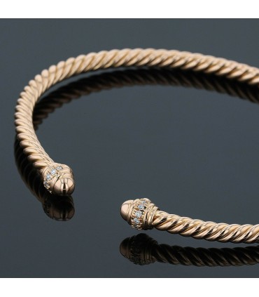 David Yurman gold and diamonds bracelet