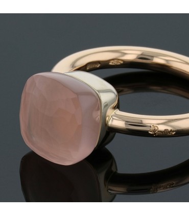 Pomellato Nudo quartz and gold ring