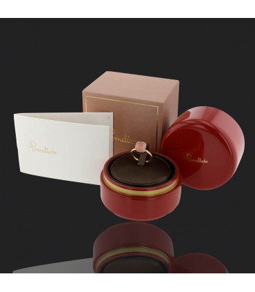 Pomellato Nudo quartz and gold ring