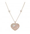 Chopard Happy Hearts mother-of-pearl, diamonds and gold necklace