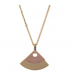 Mauboussin Un Souffle de Toi two tones gold and diamonds necklace
