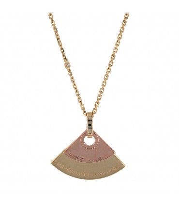 Mauboussin Un Souffle de Toi two tones gold and diamonds necklace