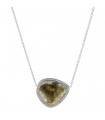 Djula Magic Stone agate and gold necklace