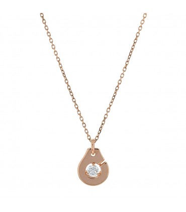 Dinh Van Menottes gold and diamond necklace