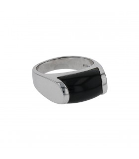 Bulgari Tronchetto gold and onyx ring