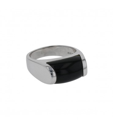 Bulgari Tronchetto gold and onyx ring