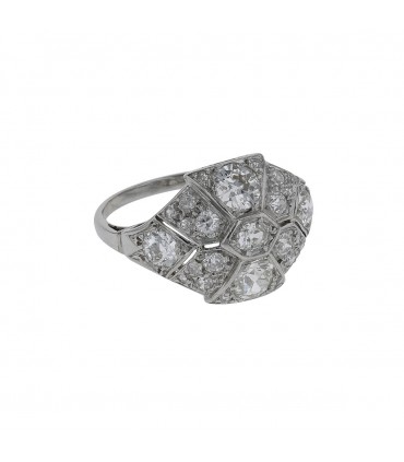 Platinum and diamonds ring