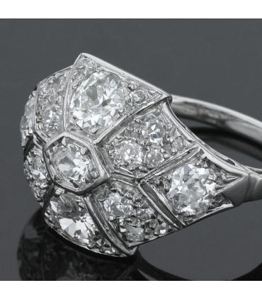Platinum and diamonds ring