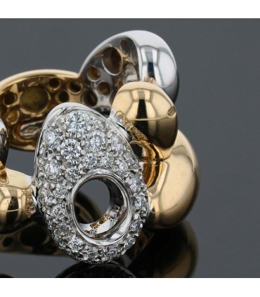 Marco Molinario two tones gold and diamonds ring