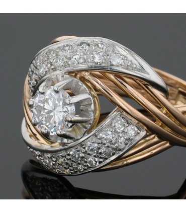 Bague or, diamants