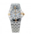 Breitling Starliner gold, mother of pearl and stainless steel watch
