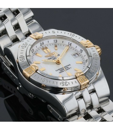 Breitling Starliner gold, mother of pearl and stainless steel watch