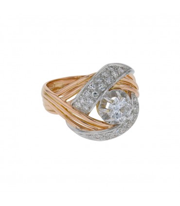 Bague or, diamants