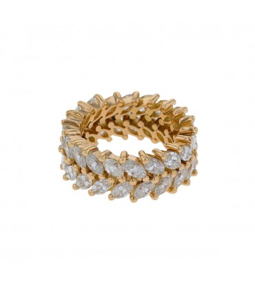 Diamonds and gold ring