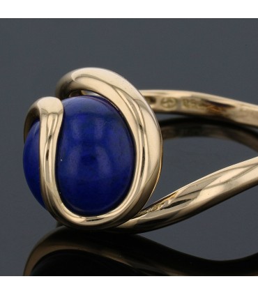 Gilbert Albert gold and malachite ring