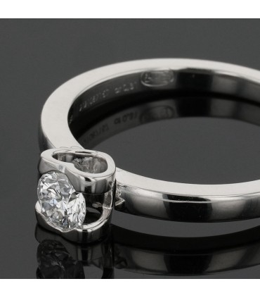 Chopard platinum and diamond ring