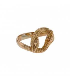 Gold snake ring