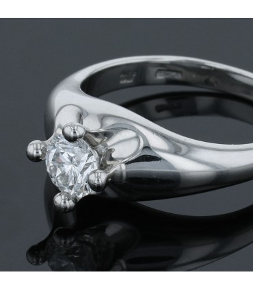 Bulgari Corona diamond and platinum ring