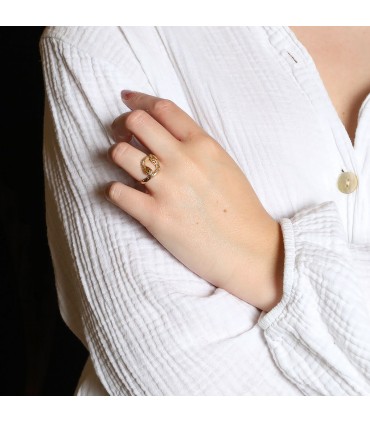 Gold snake ring